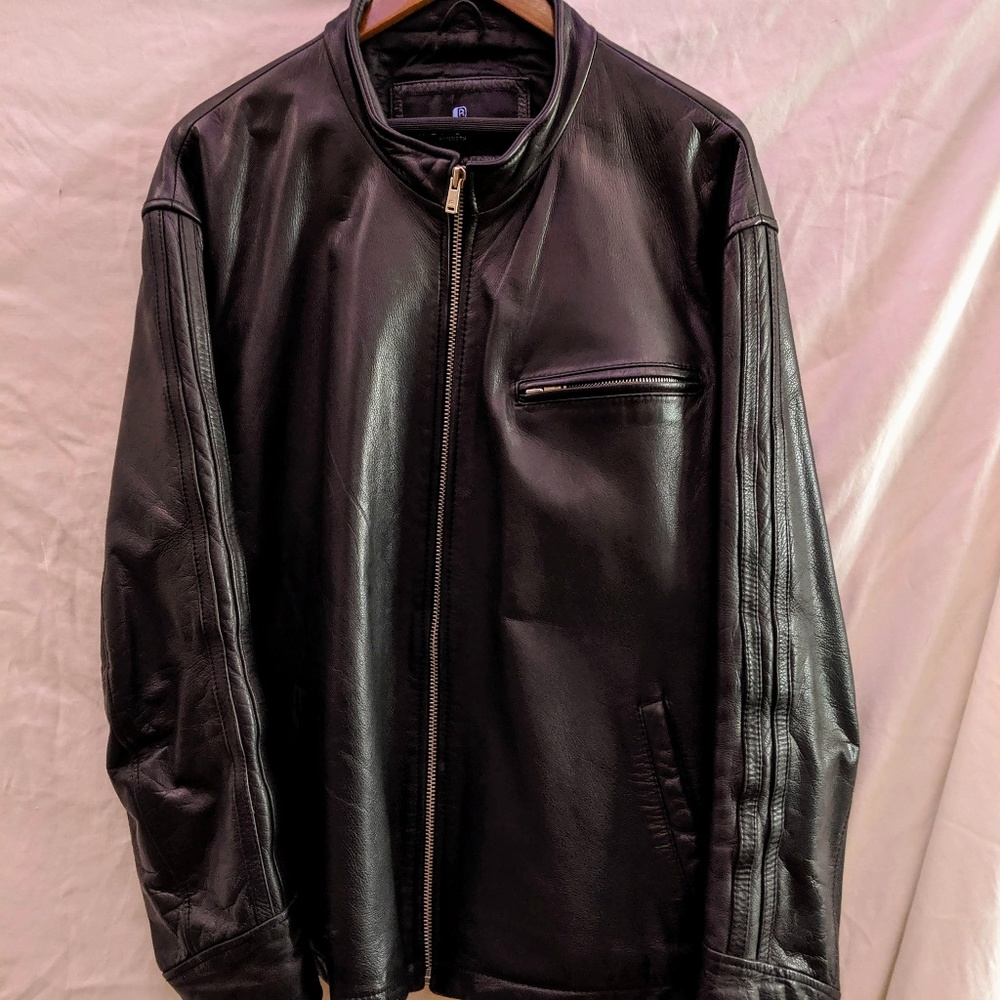 KENNETH COLE | Black Leather Jacket